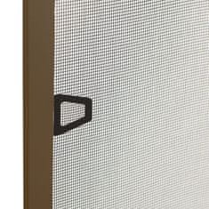 Vidaxl Komarnik za okna rjav 80x120 cm