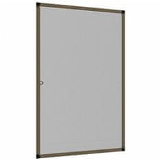Vidaxl Komarnik za okna rjav 80x120 cm