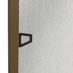 Vidaxl Komarnik za okna rjav 100x120 cm