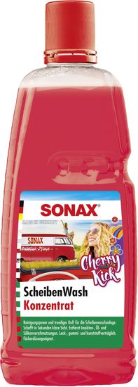 Sonax Cherry Kick letno čistilo za vetrobransko steklo, koncentrat 1:10, 1 l