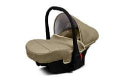Babylux Classic Exclusive Fern Leaf | 4v1 Kombinirani Voziček kompleti | Otroški voziček + Carrycot + Avtosedežem + ISOFIX
