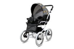 Babylux Margaret White Gold Grille | 2v1 Kombinirani Voziček kompleti | Otroški voziček + Carrycot
