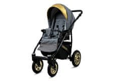 Babylux Gold Lux Flaxen | 2v1 Kombinirani Voziček kompleti | Otroški voziček + Carrycot