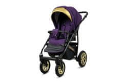 Babylux Gold Lux Royal Purple | 2v1 Kombinirani Voziček kompleti | Otroški voziček + Carrycot
