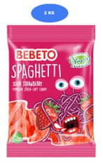 Bebeto  kisli žele špageti Jagoda 80g (2 kom)