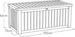 KETER Zaboj za shranjevanje Rockwood 570l, krem