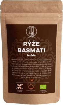 BrainMax Riž, rjavi, Basmati BIO, 1kg