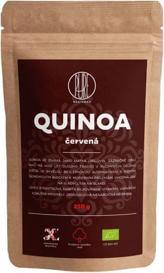 BrainMax Ekološka kvinoja, rdeča, 250 g