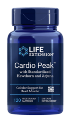 Life Extension Cardio Peak z glogom in arjuno, 120 veg. kapsul