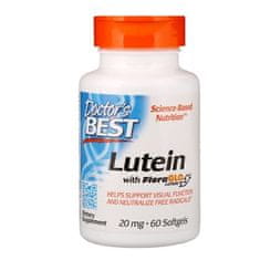 Doctor’s Best Lutein z Lutemaxom, 20 mg, 60 kapsul Softgel