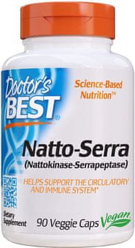Doctor’s Best Natto-Serra, 90 rastlinskih kapsul