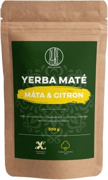 BrainMax Yerba Mate, meta in limona, 500 g