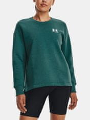 Under Armour Pulover Rival Fleece Oversize Crew-GRN M