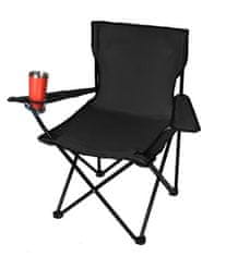 Malatec Zložljiv stol Relax Črna Malatec