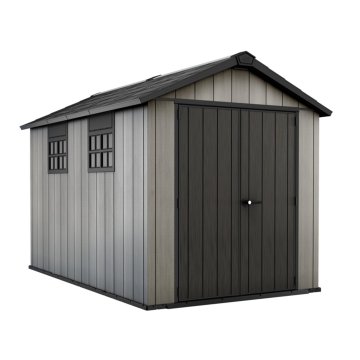 KETER Vrtna hiška Oakland 7511, sivorjava/ grafit, ZADNJI KOSI