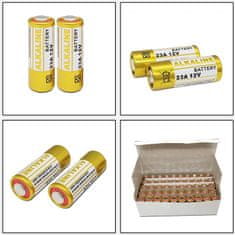 Kitajc Baterija 23A 12V - 1 kos - znana tudi kot: 8F10R 8LR23 8LR932 CA20 K23A L1028 23AE 21/23 A23 12V 23GA