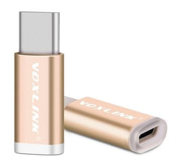 Kitajc USB-C adapter ženski micro USB-A na moški USB-C USB 3.1 Voxlink