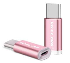Kitajc USB-C adapter ženski micro USB-A na moški USB-C USB 3.1 Voxlink