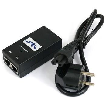 Ubiquiti POE-48, gigabitni PoE adapter 48V/0,5A (24W), za UAP-PRO, RocketM5-Ti, vključno z napajalnim kablom