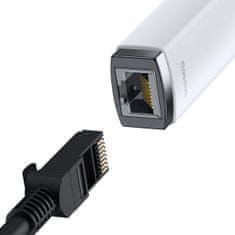 BASEUS Lite adapter USB-C / RJ-45, belo