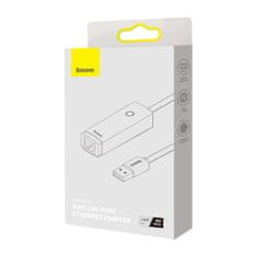 BASEUS Lite adapter USB / RJ-45, črna