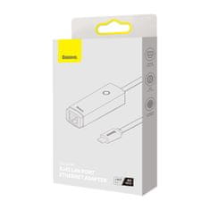 BASEUS Lite adapter USB-C / RJ-45, črna