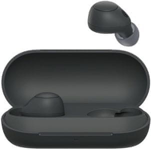 sodobne slušalke sony wfc700n v ušesih, vendar ne v ušesih Bluetooth za prostoročno telefoniranje so opremljene s tehnologijo anc z mikrofonom mems
