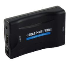 Kitajc SCART na HDMI pretvornik adapter - črn