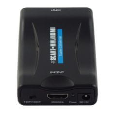 Kitajc SCART na HDMI pretvornik adapter - črn