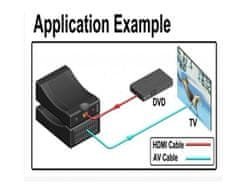Kitajc HDMI na SCART pretvornik adapter - črn