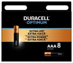 Duracell Alkalne baterije Optimum 8 kosov (AAA)