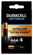 Duracell Alkalne baterije Optimum 4 kosi (AAA)