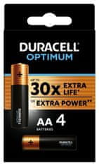 Duracell Alkalne baterije Optimum 4 kosi (AA)