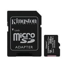 Kingston Kartica 256 GB Canvas Select Plus microSDHC 100R A1 C10 + ADP