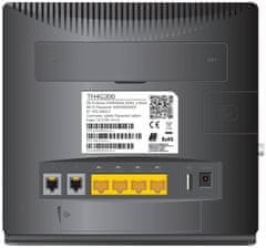 usmerjevalnik 4G LTE TH4G 300/ standard Wi-Fi 802.11 b/g/n/ 300 Mbit/s/ 2,4 GHz/ 4x LAN (1x WAN)/ USB/ reža za SIM/ črna