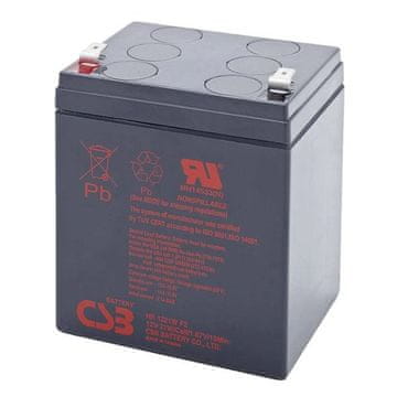 CSB Varnostna baterija Pb VRLA AGM 12V/5,1Ah (HR1221W F2)