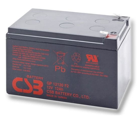 CSB Varnostna baterija Pb VRLA AGM 12V/12Ah (GP12120 F2)