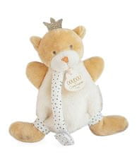 Doudou Darilni set - igrača z držalom za dudo Teddy Bear King 15 cm