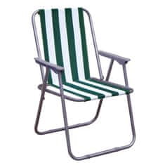 Happy Green Stol za plažo, zelena črta