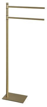 Gedy TRILLY Stojan za Ročno Brisačo, Mat Zlata Eleganca, Ščetka za Stranišče