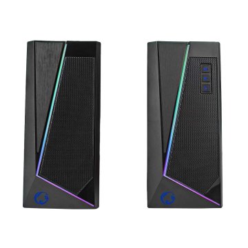 Northix 2x Računalniški zvočniki, gaming - RGB