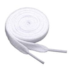 Northix Ploščata vezalka, 120 cm - bela 