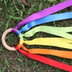 Northix Senzorična igrača s pisanimi trakovi iz blaga 