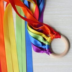 Northix Senzorična igrača s pisanimi trakovi iz blaga 