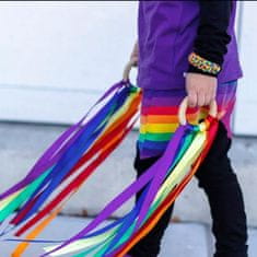 Northix Senzorična igrača s pisanimi trakovi iz blaga 