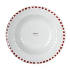Banquet Globok porcelanski krožnik CUBITO Red 21,6 cm