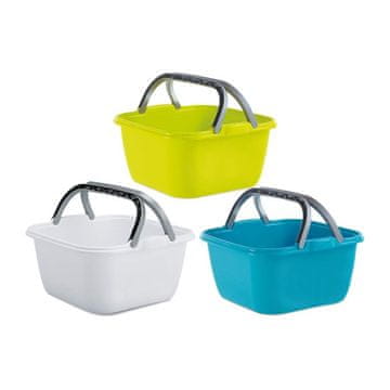 eoshop BRILANZ Plastična kad IDRA 13 l, z ročaji, mešanica barv, komplet 2