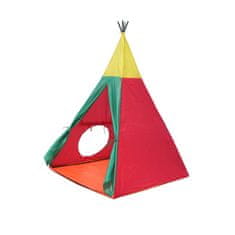 JOY PARK Otroški šotor INDIAN I, rdeče-rumeno-zelena