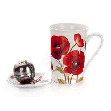 Banquet Čajni set RED POPPY, 3 kosi, OK
