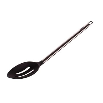 Banquet Žlice z luknjami AKCENT črne 33 cm, komplet 6